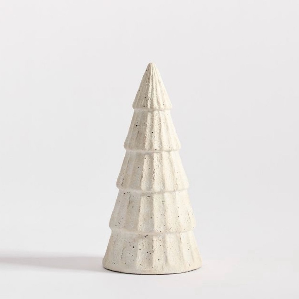 Pottery Barn Artisan Handcrafted Terracotta Medium 14” Christmas Tree NEW IN BOX - Picture 4 of 8